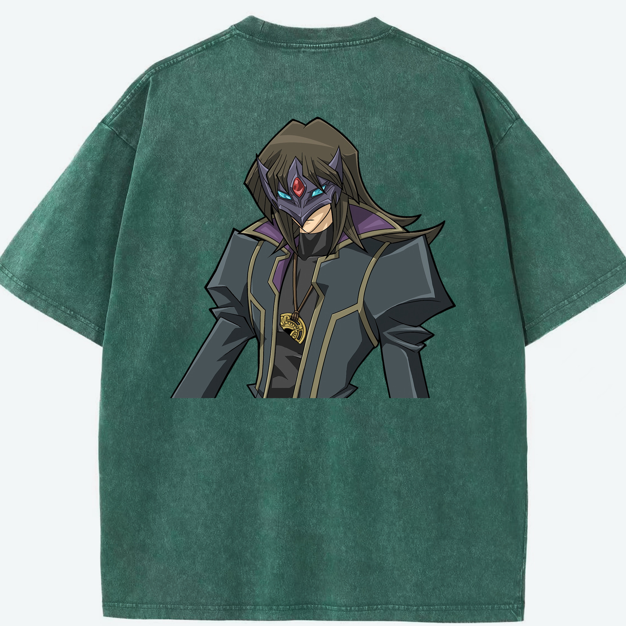 （画像用） 遊☆戯☆王 Yu-Gi-Oh! 綿100% ヴィンテージ風 半袖Tシャツ（背面プリント）